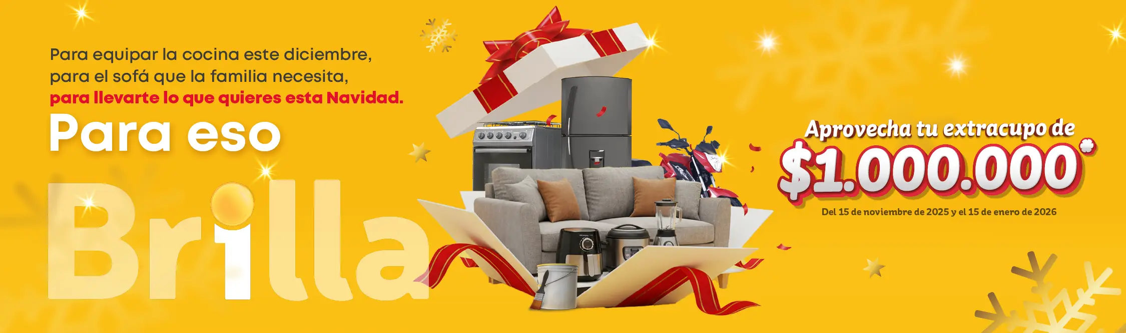 La Navidad Brilla 2025: usa tu crédito y podrás ganar tu primera cuota gratis