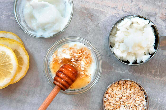 mascarilla de limÃÃÃÂ³n, avena y miel