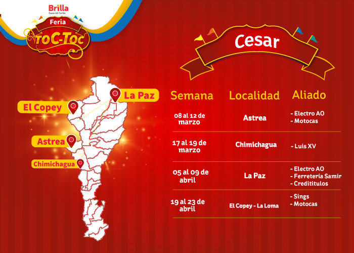 La feria toc toc llega al Cesar 