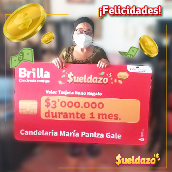 Ganadores del concurso Sueldazo Brilla Gases del Caribe 