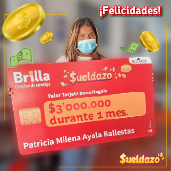 Ganadores del concurso Sueldazo Brilla Gases del Caribe 