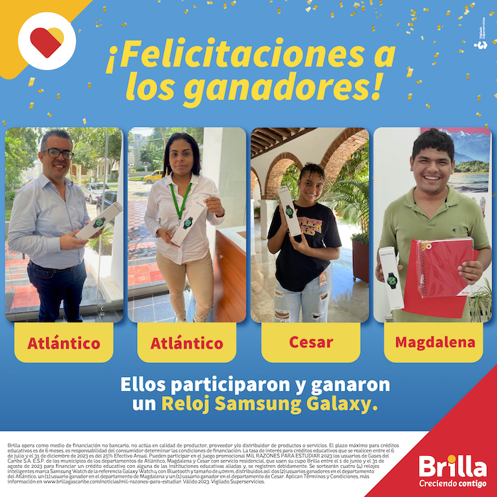 Ganadores de mil razones para estudiar