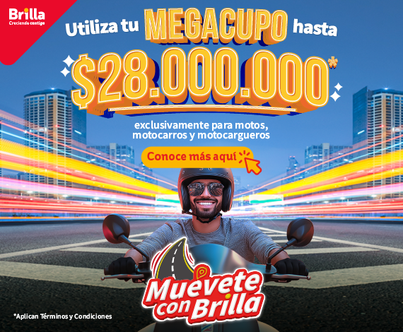 MEGA CUPO $28 MILLONES para motos, motocarros y motocargueros
