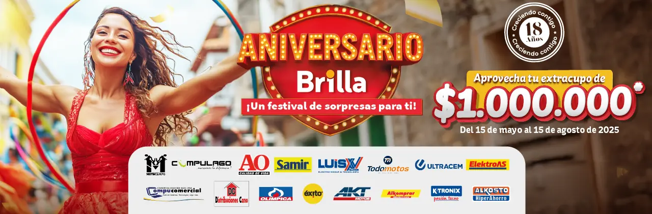 ¡Celebra el aniversario Brilla!