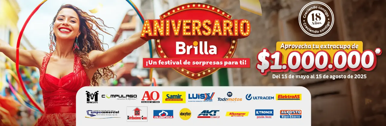 ¡Celebra el aniversario Brilla!