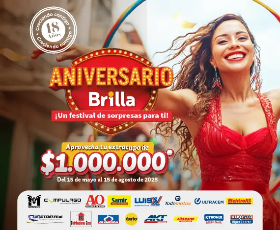 ¡Celebra el aniversario Brilla!