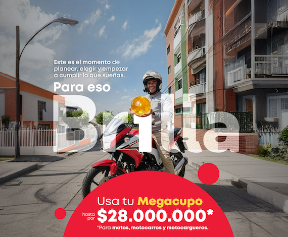 MEGA CUPO $28 MILLONES para motos, motocarros y motocargueros