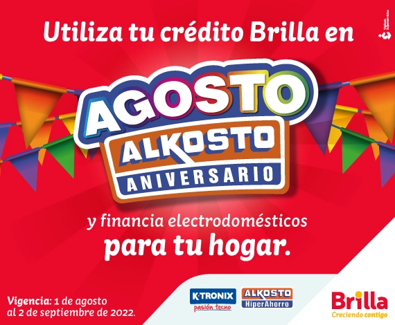Compra electrodomésticos en Alkosto y ktronix con crédito Brilla