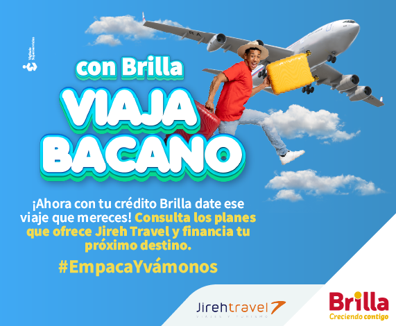 Viaja a crédito con tu crédito Brilla de Gases del Caribe