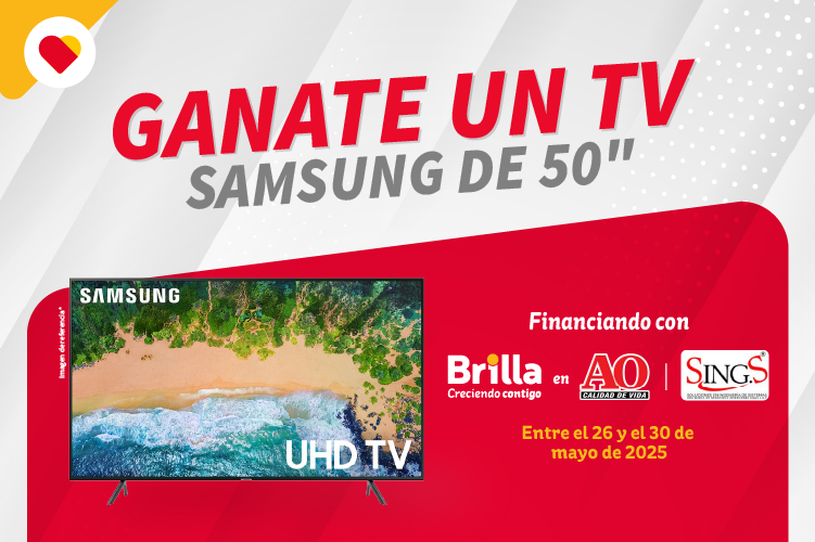 Promoción Acelera y Gana con Brilla ? gana un televisor Samsung