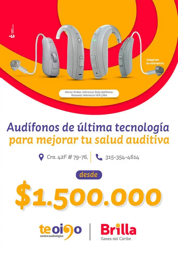 Brilla Gases del Caribe sigue pensando en el bienestar de sus usuarios. Ahora con el crédito Brilla puedes financiar audífonos de última tecnología.