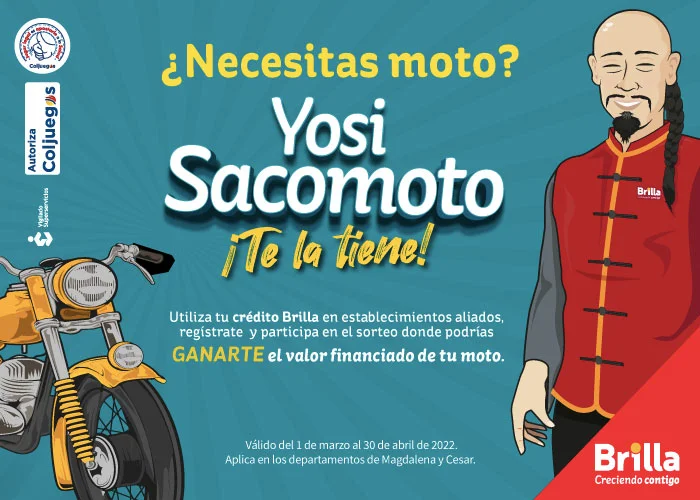 Usa tu cupo brilla para tener tu moto financiada, haz clic