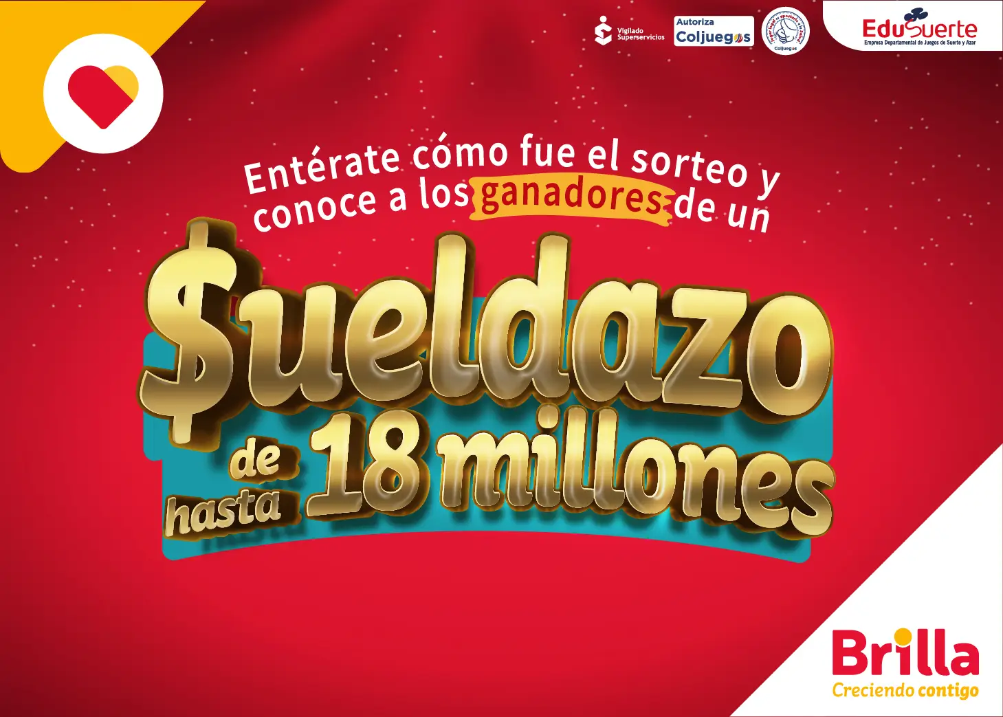 Conoce a los ganadores del Sueldazo Brilla Atlántico, Magdalena y Cesar