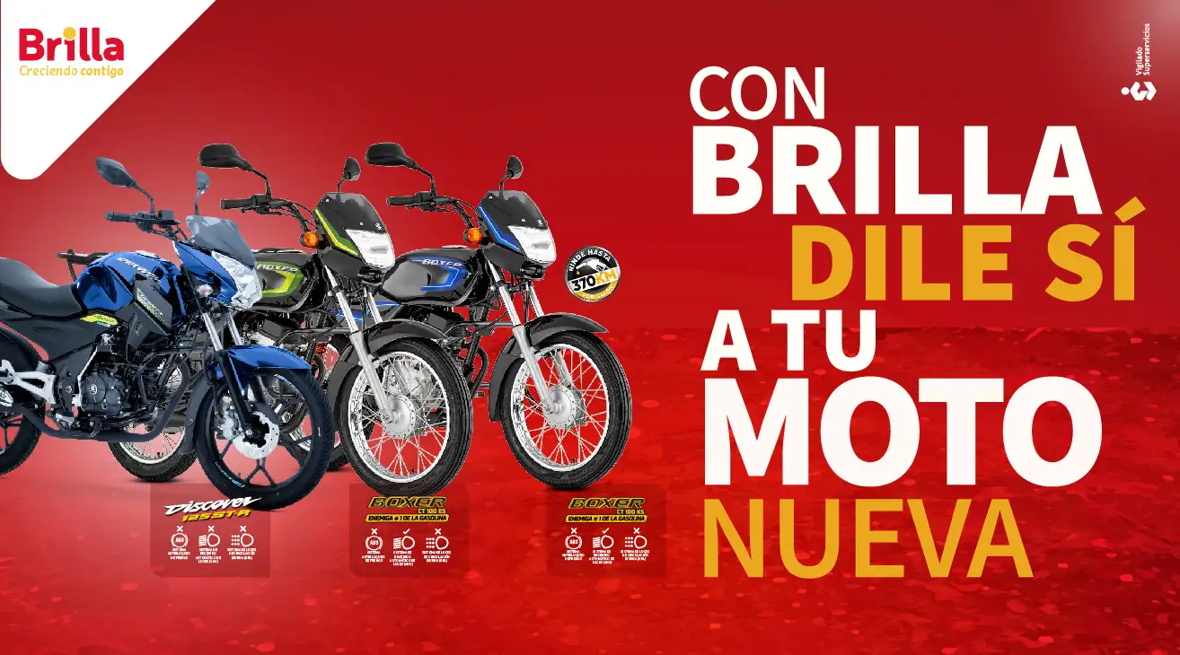 Compra moto tu moto Baja con tu cupo Brilla